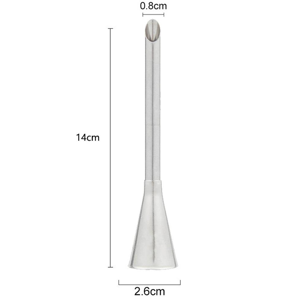 Cake Decorating Puff Pastry Nozzle Stainless Steel Cream Icing Nozzle Cupcake Icing