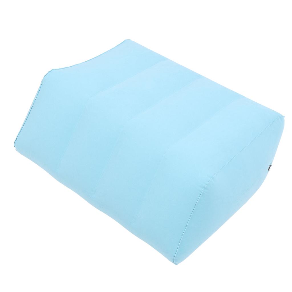 Inflatable Leg Elevation Pillow PVC Flocking Portable Inflatable Leg Wedge Pillow for Sleeping