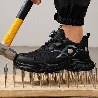 Neue Sicherheits Herren Arbeits Unzerstörbare Sneaker Stahlkappe Schutz Anti-Zertrümmerung Stichschutz für Erwachsene Herren Geeignet für den täglichen Gebrauch