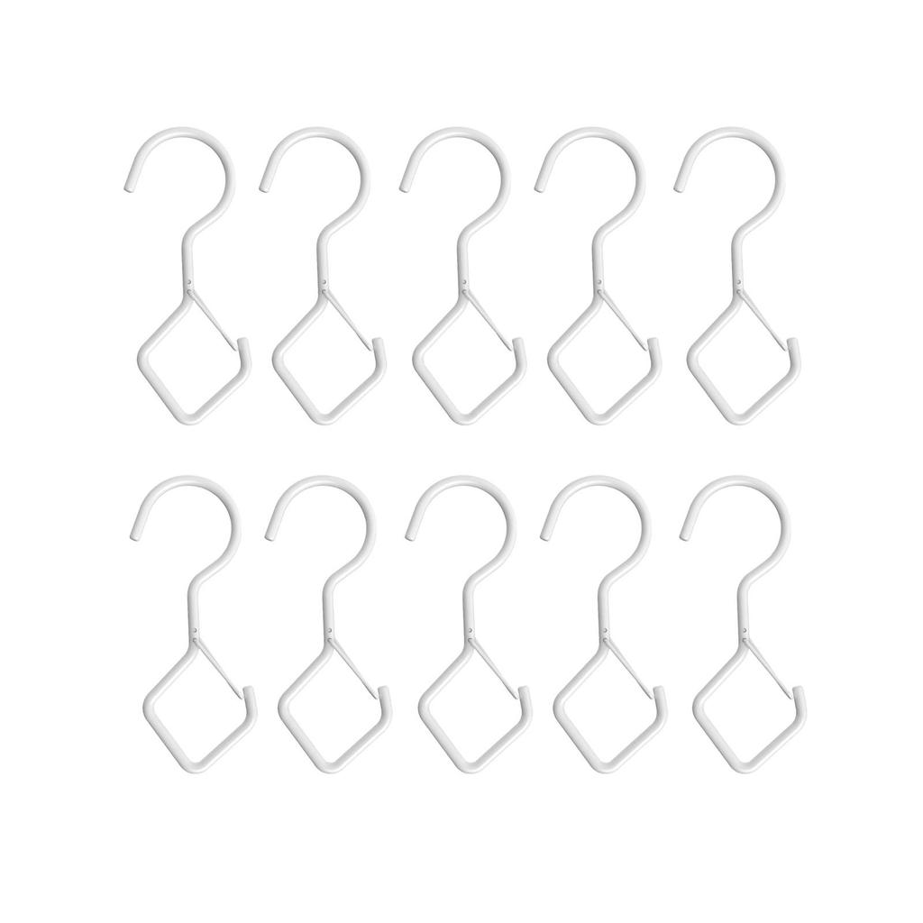 10Pcs S Hooks for Hanging Hangers Rustproof Heavy Duty Pots Bags