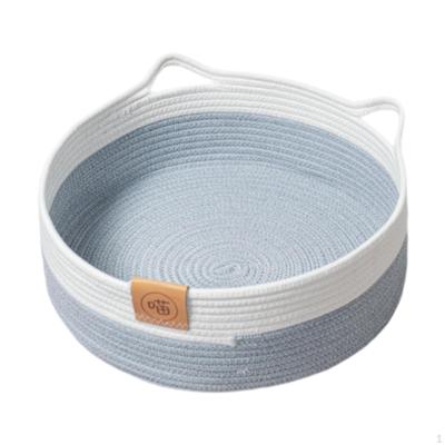 Cotton Rope Cat Bed Scratching Lounge Scratcher Bowl Breathable Scratch Pad Nest for