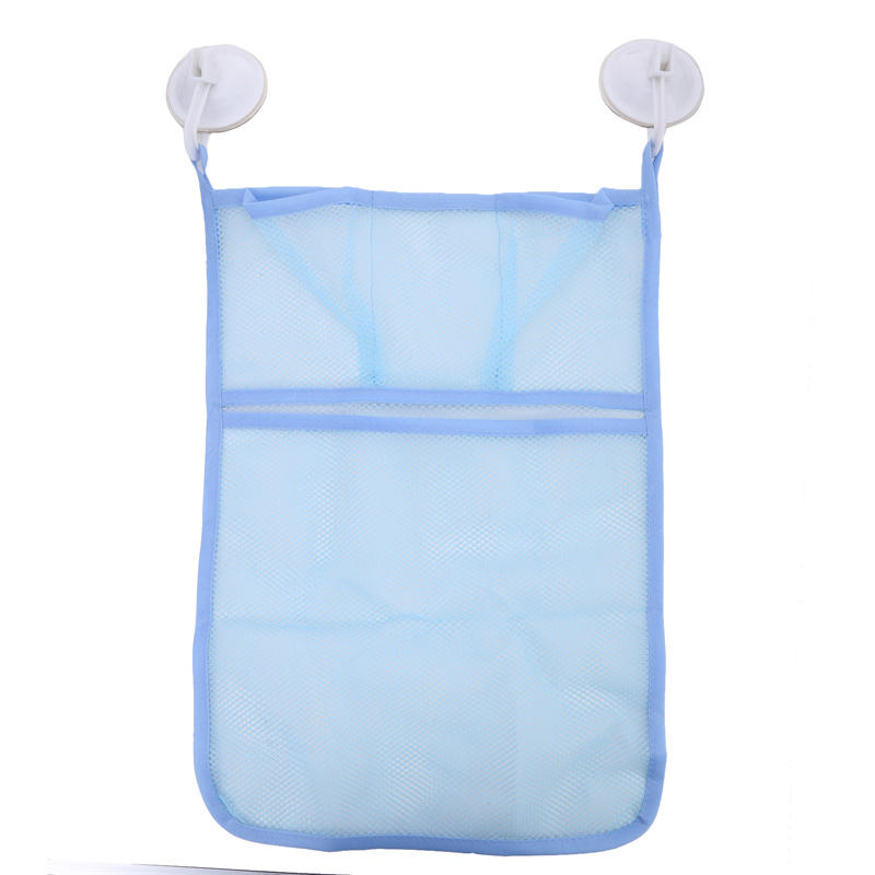 

Baby Bath Water Storage Bag Two Layers Bathroom Toy Storage Hanging Bag One Size светло-синий
