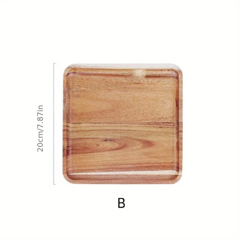 Tavă de cafea Lemn de salcâm Pâine de uz casnic Tavi pentru paine pentru alimente Tavă decorativă din lemn masiv Tavă pentru desert bomboane Tavă din bambus Tavă pentru ceai Gongfu