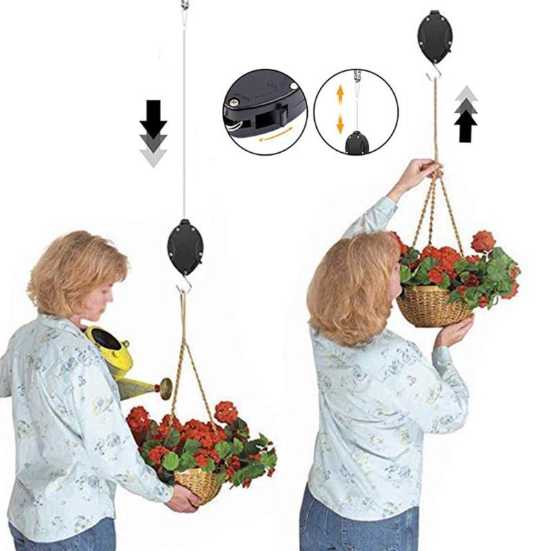 Retractable Hooks for Planter and Decorations Ideal for Home and Garden Spaces Indoor and Outdoor Plant Hangers