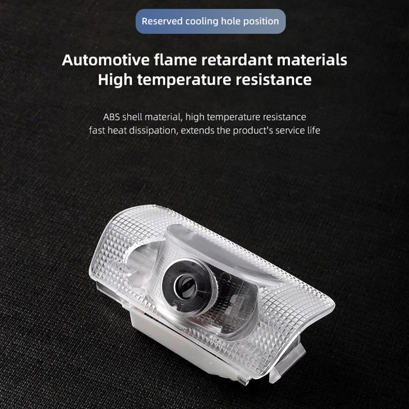2Pcs Car Door Welcome Lamp HD LED Emblem Projector Lights For Lexus F-SPORT ES RX NX LS UX LM LX GX LC RZ IS CT GS RC HS SC TX