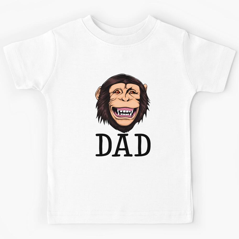 Monkey Dad Chimpanzee Kids T-Shirt 120