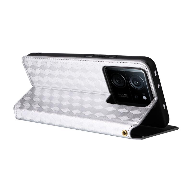 Redmi K60 Ultra Leather Case with Card Holder & Magnetic Stand