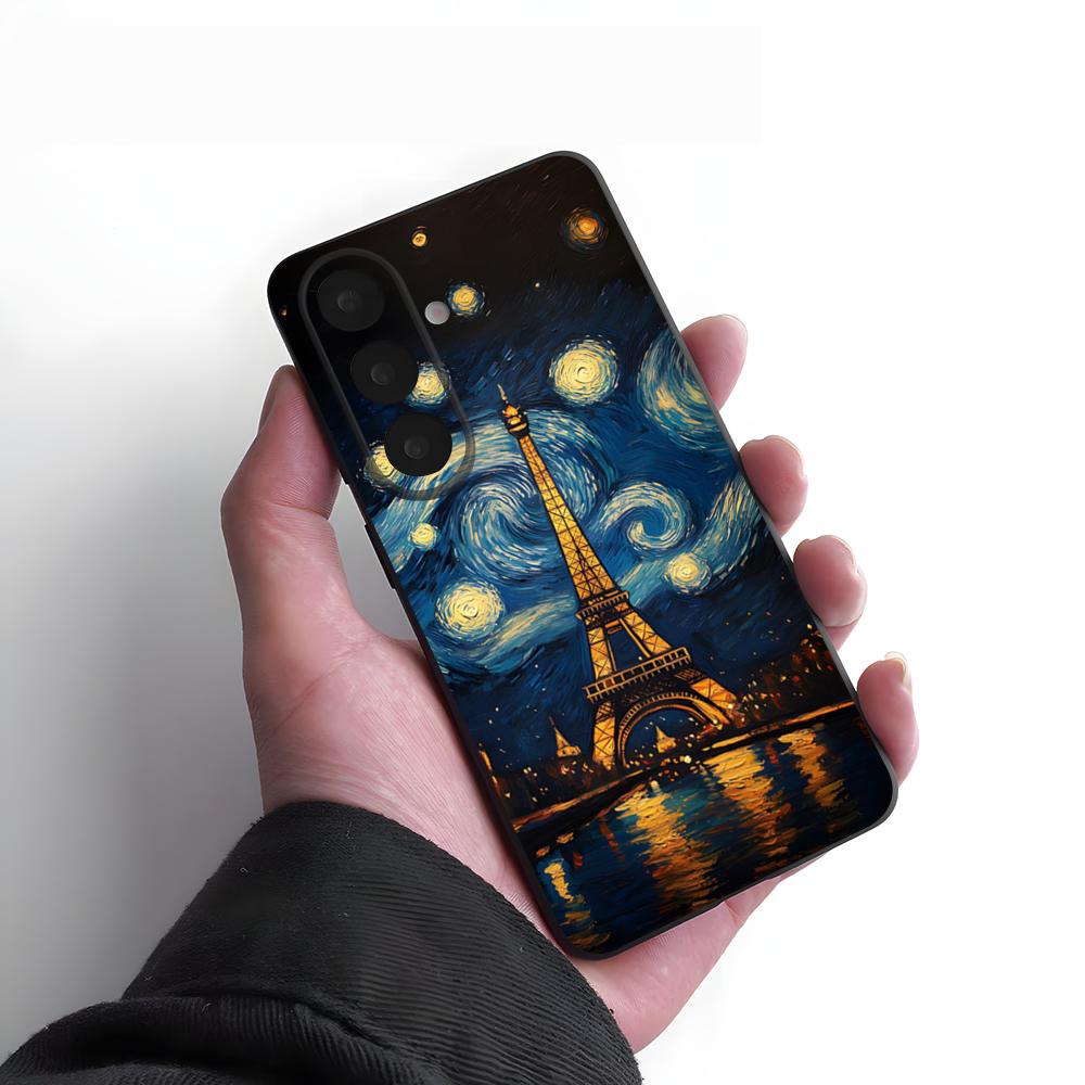 Eiffel Tower Phone Case For Samsung A25 A13 A33 5G A54 A36 A35 A56 A52 A14 Shockproof Soft Cover