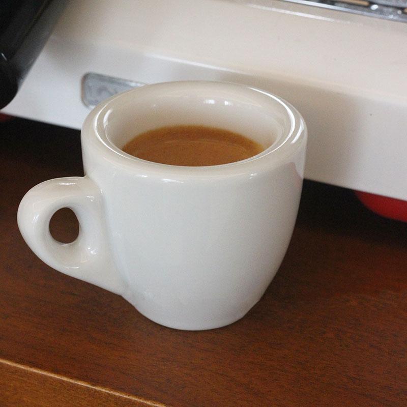 50ML Ceramic Espresso Cups Pure White Minimalist Espresso Mugs and Saucers 9mm Thick Design Perfect for Espresso Machine