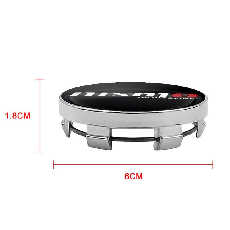 4pcs 6cm Car Wheel Center Hub Cap Badge Logo Sticker For Nismo Nissans Tiida Teana Skyline Juke X-trail Almera Qashqai Goods