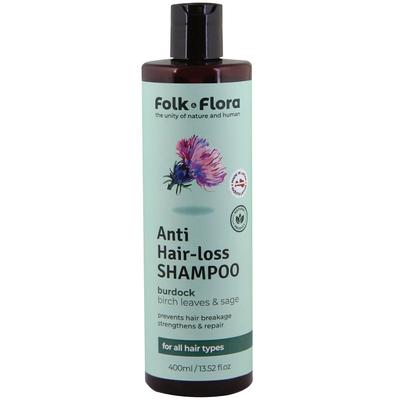 Anti-hair Loss Shampoo Folk&Flora 400 Ml