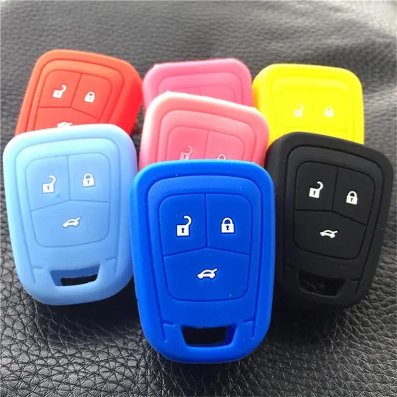 Car Silicone Remote Key Cover Case Fob Shell For Chevrolet Aveo Onix Volt Spark Orlando Trax Camaro Equinox Impala Sonic Cruze