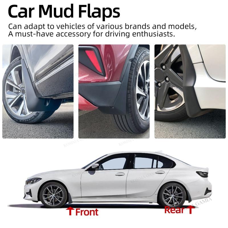 4PCS Front & Rear Mudguards Mudflaps Fender Guards, For Ford Transit Custom 2012 Onward 1915641 Auto Accessories