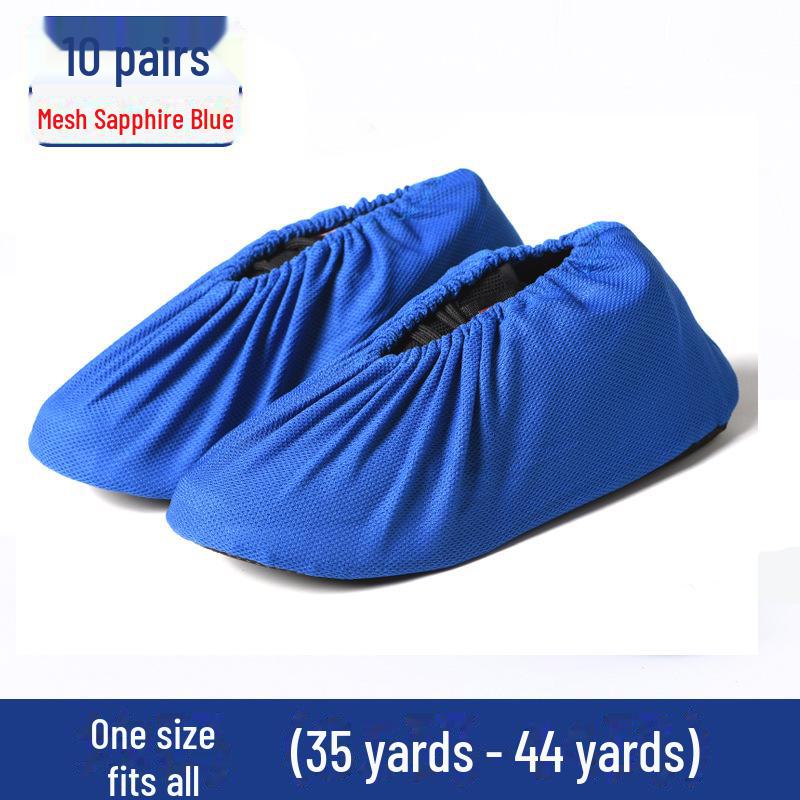 Durable Non-Slip Flannel Shoe Covers for Reusable Indoor Use - Ideal for Kids, Guests, and Students