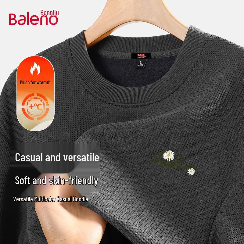 

Baleno Men s Heavyweight Fleece-lined Crew Neck Sweatshirt 2XL