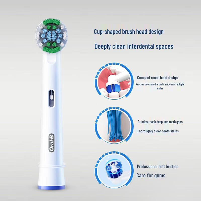 Oral-B EB20 Precision Clean Soft Bristle Brush Heads, 4-Pack