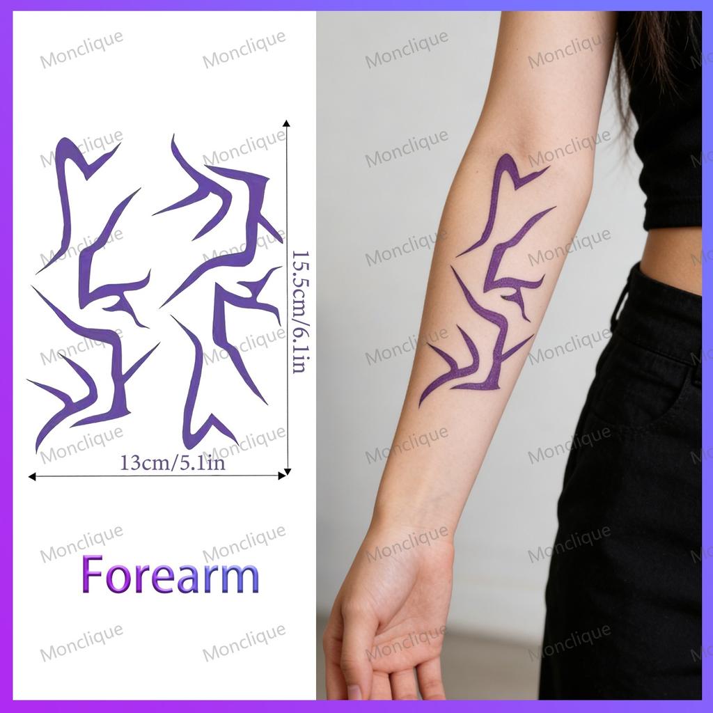 6/1PCS New KPOP Demon Hunters Temporary Tattoos - Rumi & Jinu Set for Cosplay & Christmas | HUNTR/X & Saja Girl Boys Designs