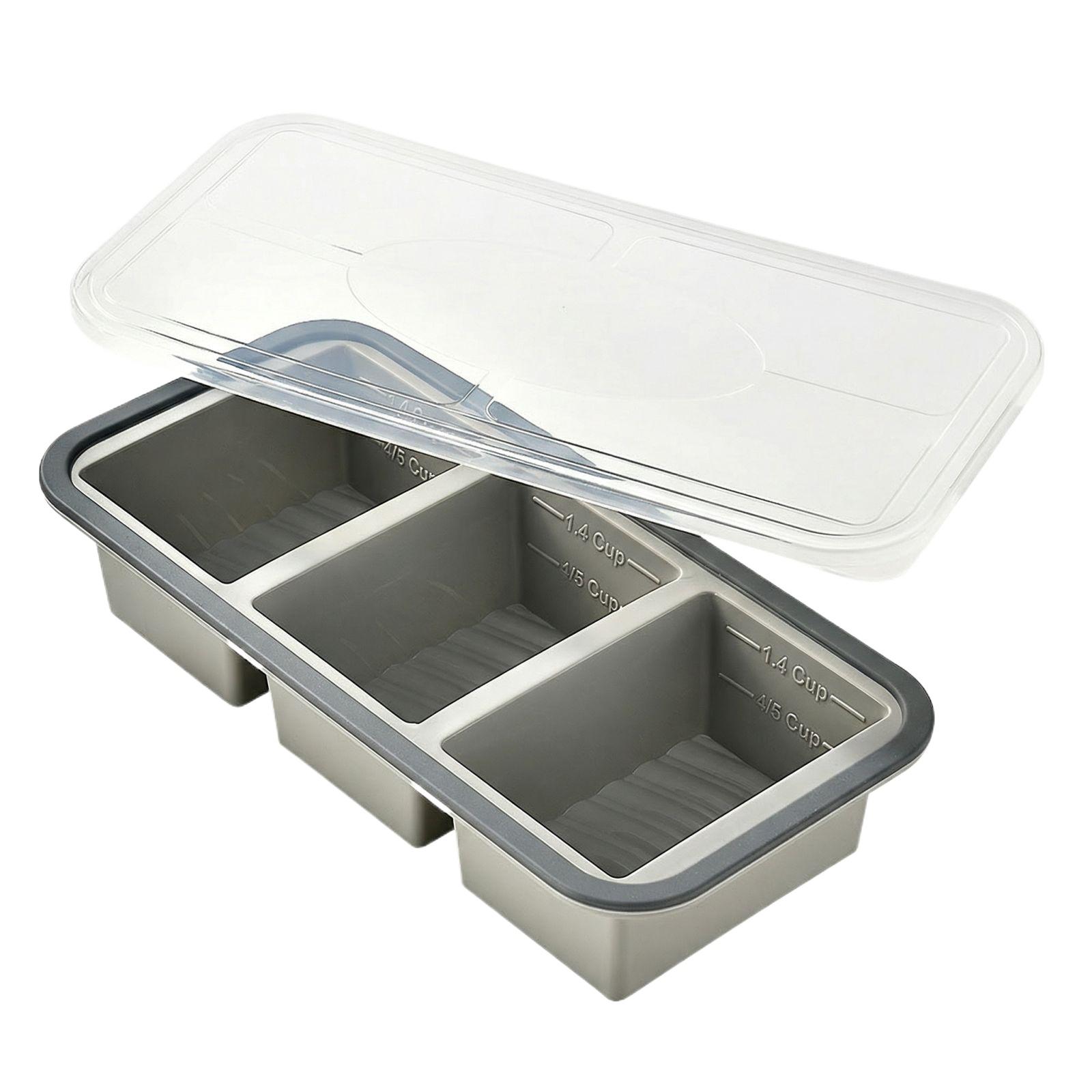 Compartment Fresh-keeping Lunch Box Food Freezer Storage Box With Lid One Size