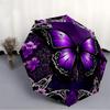 1pc Butterfly Flowers Automatic Open/Close Umbrella with Folding Feature Compact Travel Umbrella, Lightweight Design, for Commuting, Business049
