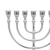 Candle Holder Menorah with 7 Branches Traditional Zinc Alloy 17cm Candelabra