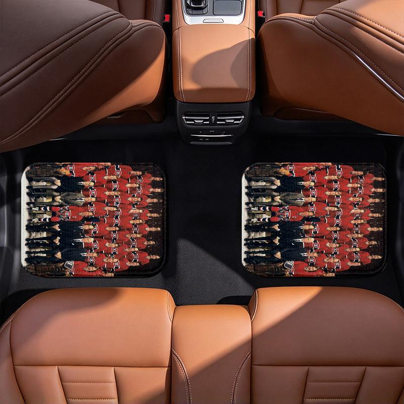 Montreal Canadiens pattern Black Car Floor Mats Full Coverage All-Season Car Mats, XPE Non-Slip And Wear-Resistant Mats Suitable for SUV Interiors, T