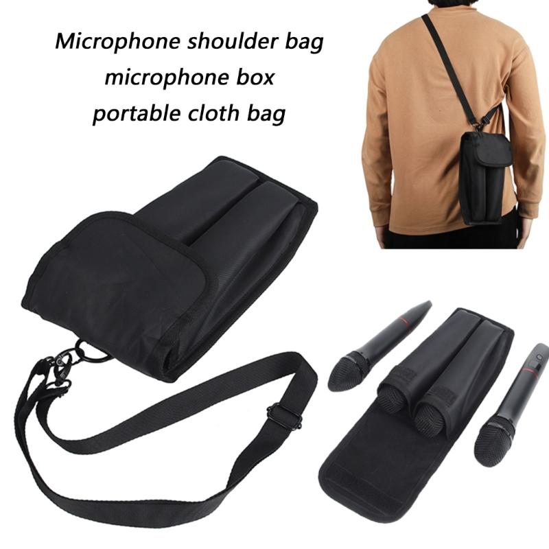 Durability Microphone Protective Case With Shoulder Strap For Microphones Secure Transport And Dustproof Storage Holder
