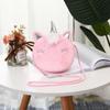 Children's Cartoon Cute Girl Unicorn Personality Design Colorful Fur Single-shoulder Crossbody Bag