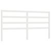 VidaXL Tête de lit Blanc 206x4x100 cm Bois massif de pin 817661