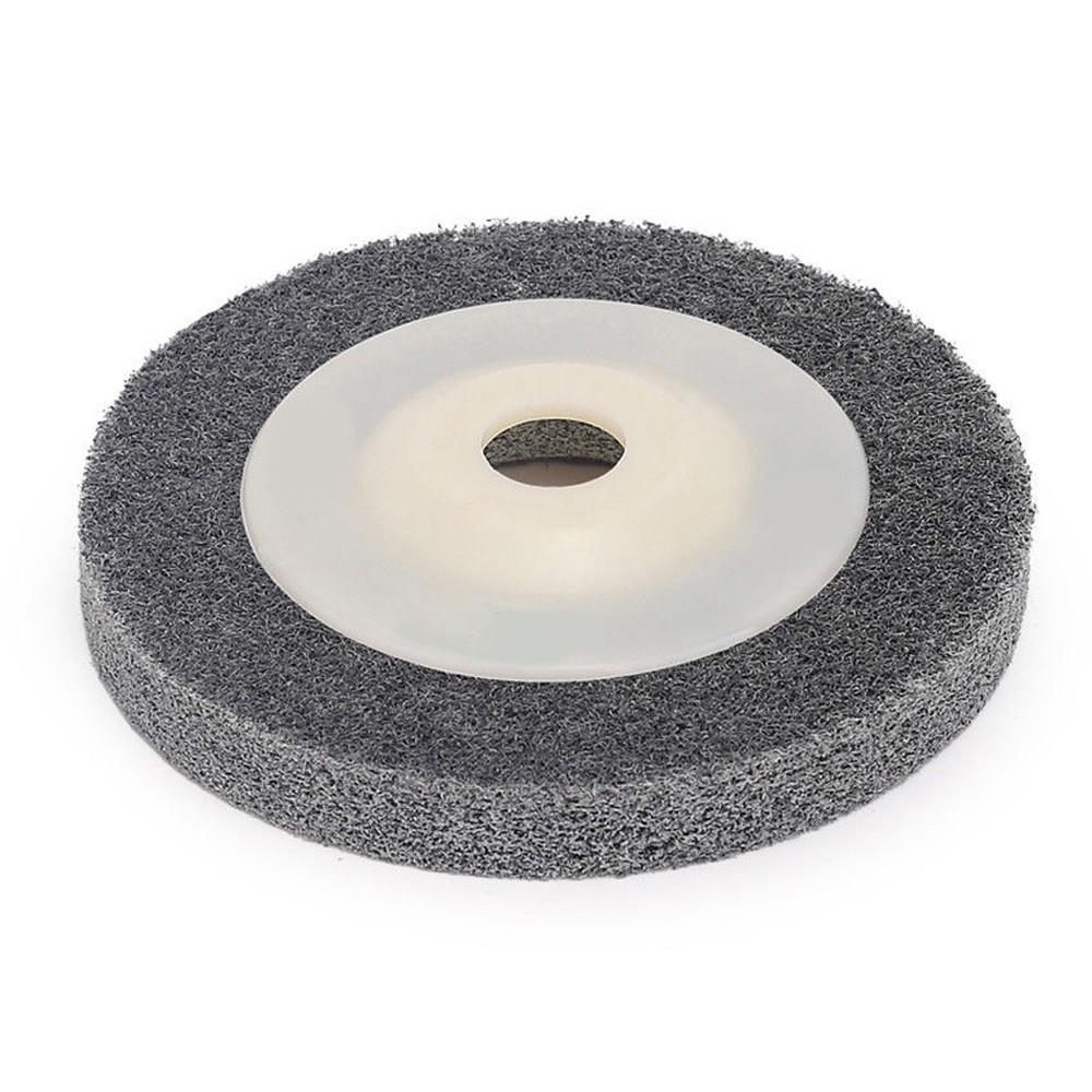Dark Gray Nylon Fiber Polishing Buffing Wheel Disc Pad For Metal Wood 100mm/ 4