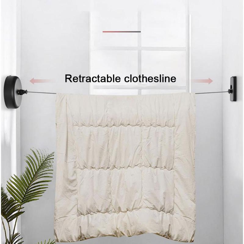 Wirerope Round Retractable Clothesline Stainless Steel Heavy Duty for Hanging Drying In Bathroom Laundry Hotels