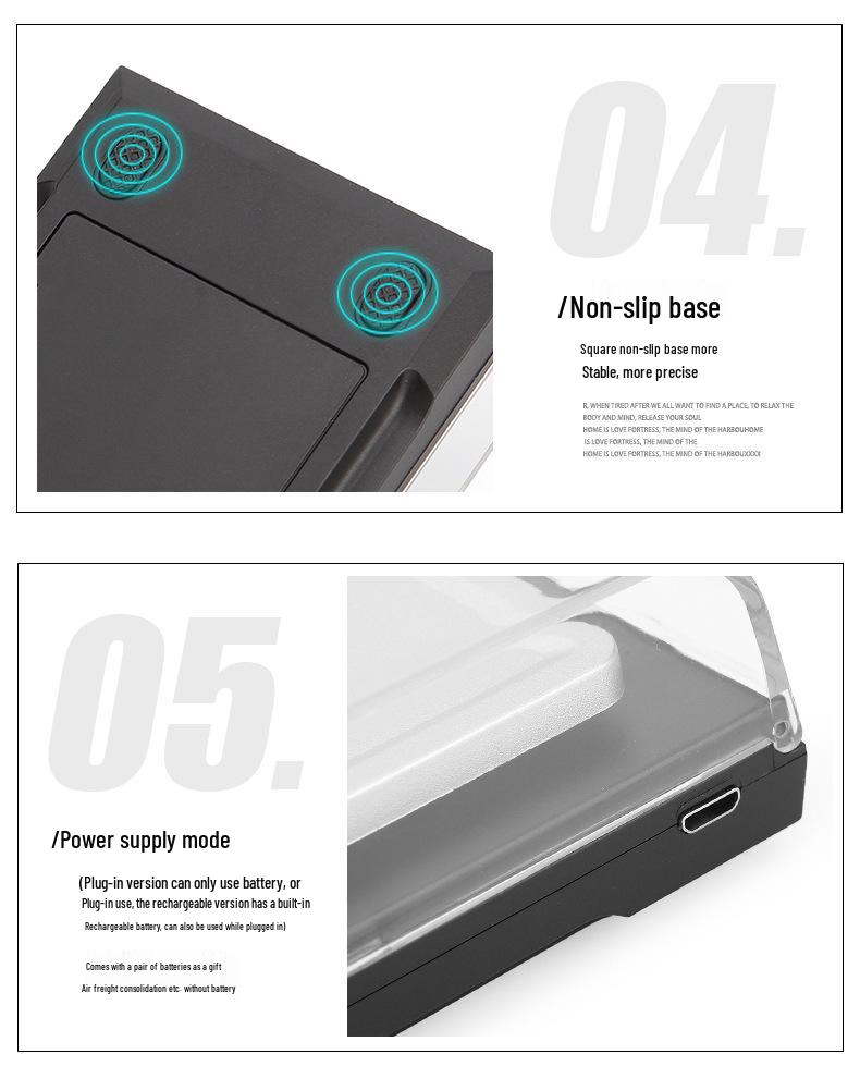 High-Precision 0.001g Milligram Scale for Jewelry, Carats, Drugs, and Lipstick