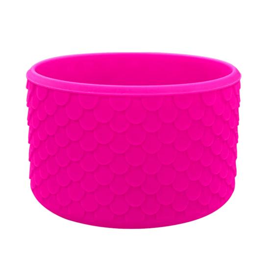 Ice Cup Base Protector Silicone Boot, Fish Scale Pattern Decor, Soft Elastic Water Bottle Tumbler Accessories for Travel Protective Sleeve, Anti-Slip