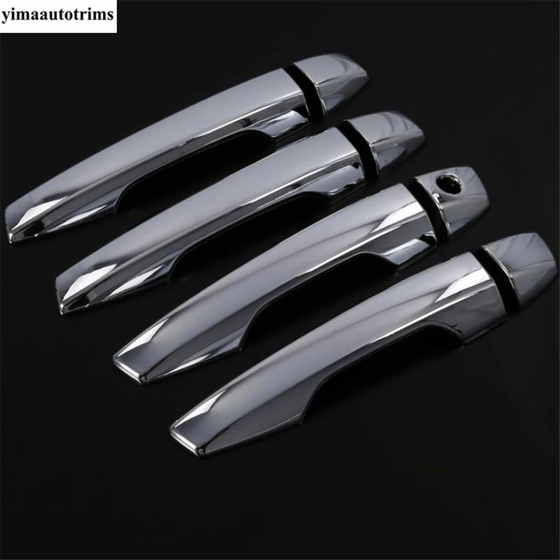Car Side Door Handle Decoration Protection Cover Trim For Mitsubishi Outlander  - 2025 ABS Chrome / Carbon Fiber Accessories