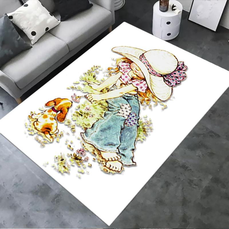2025 New Sarah Kay Carpet Rug for Living Room Bedroom Home Sofa Decoration,Kids Play Non-slip Floor Mat143
