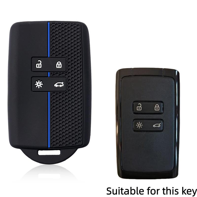 Silicone Key Case Cover For Renault Austral Captur Arkana Koleos Zoe Scenic Dacia Sandero Duster Logan Jogger Kadjar Clio Megane