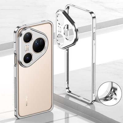 Luxury Sports Aluminum Bumper Case for Pura 80 Ultra/80 Pro+ with Shockproof Frame and Lens Protection Film