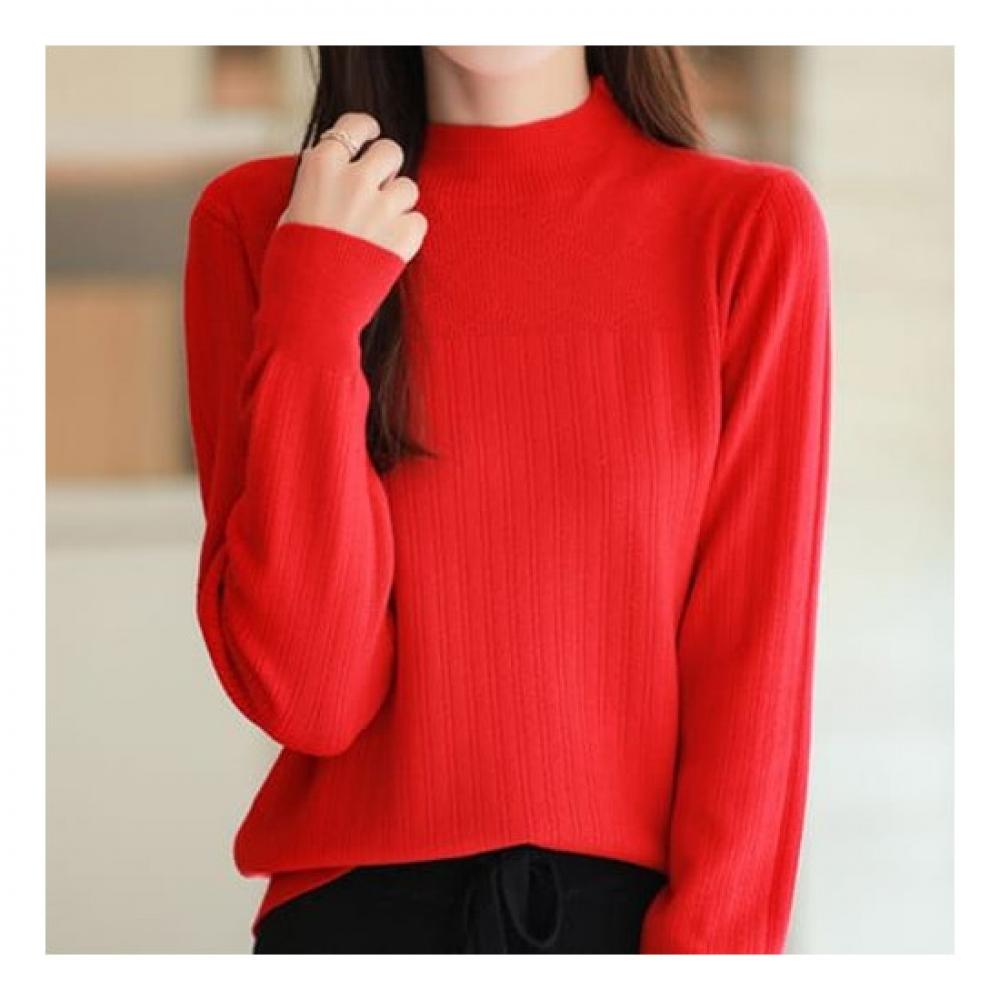 Navava Mock Neck Long Sleeve Knit Nk2387