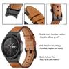 Leather Watch Band For Samsung Galaxy Watch 6 5 4 44mm 40mm/Galaxy Watch 6 Classic 43mm 47mm Gapless Bracelet Curved End Adapter