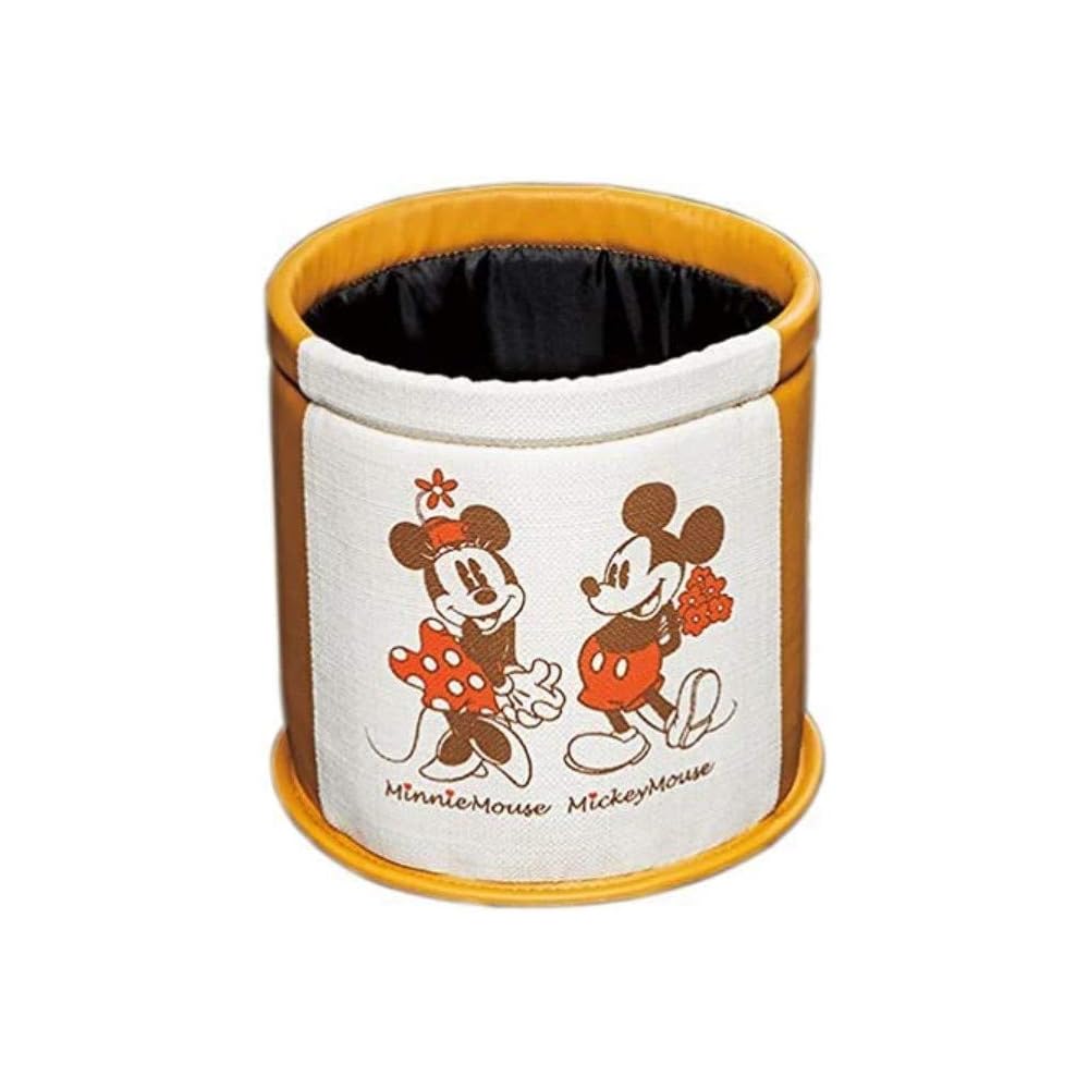 Bonform Mickey and Minnie Multi Box Car Trash Can Ivory 20x19x19cm for Light and Standard Vehicles