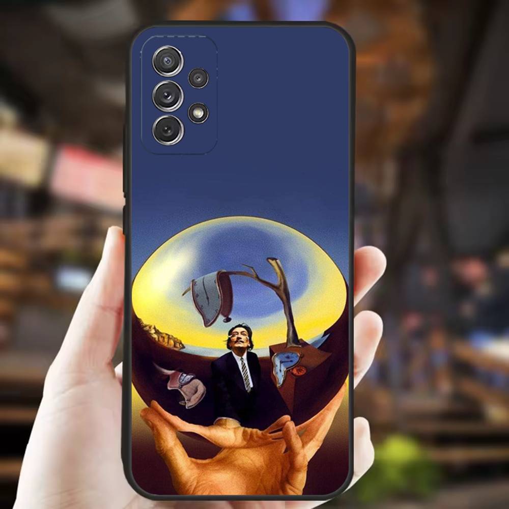 

S-Salvador Art Dali-i Phone Case For Samsung S 9,10,21,30,22,23,24,25,Ultra,Plus,Lite,FE,4,5G Black Soft Precise Samsung S21 s305G