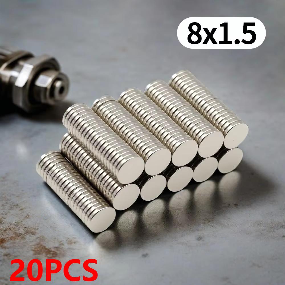 

8X1.5MM imans Round Refrigerator magnets for Office Whiteboard Suitable Tools Home Workplace, Etc 8*1.5