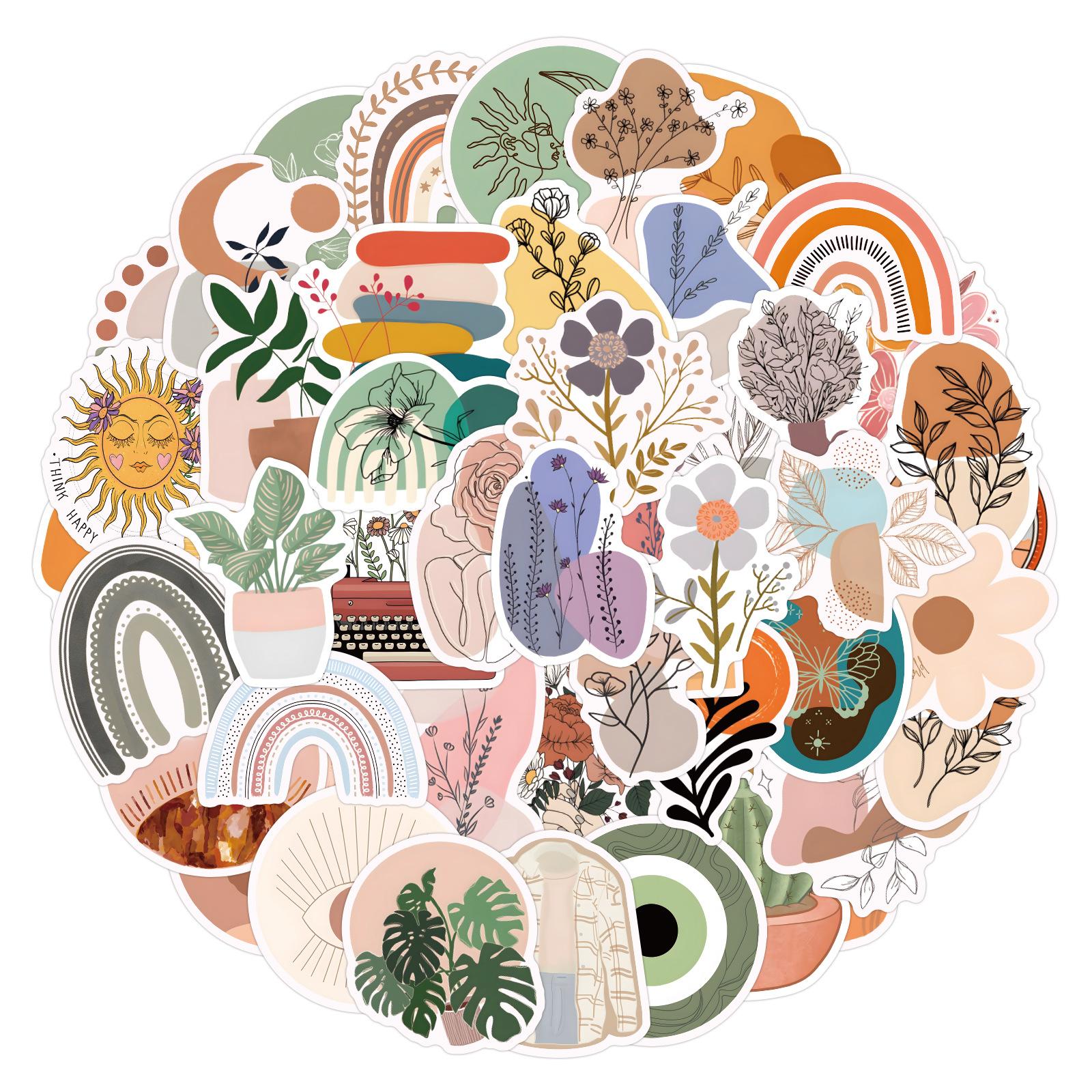 

110 Наклеек Нового Стиля Ретро Бохо Граффити Чемодан Блокнот Скейтборд Водяной Стакан Водонепроницаемые Наклейки