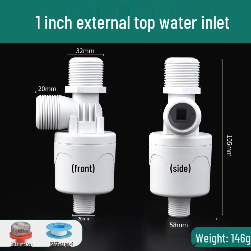 Automatic Water Tank Float Valve - Self-Stopping Water Level Controller