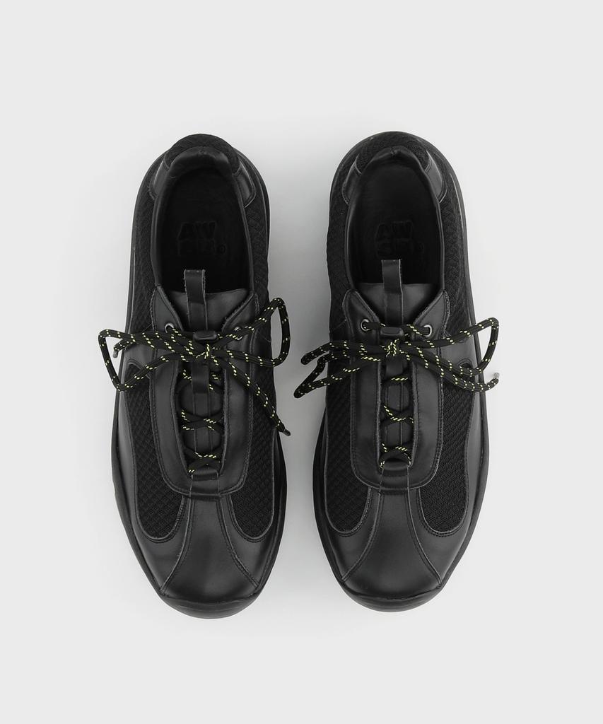 Awesomebee Skar Leather Sneakers Vibram Sole Asb603Bk