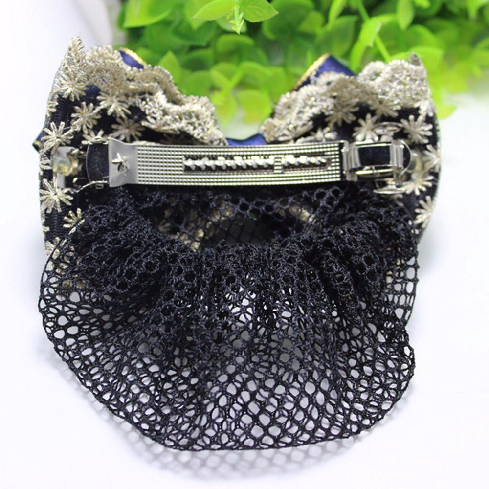 Nurse  For Girls Female Hairgrips Cover Net Women Spring Clip Korean Bun Snood Ponytail Clip