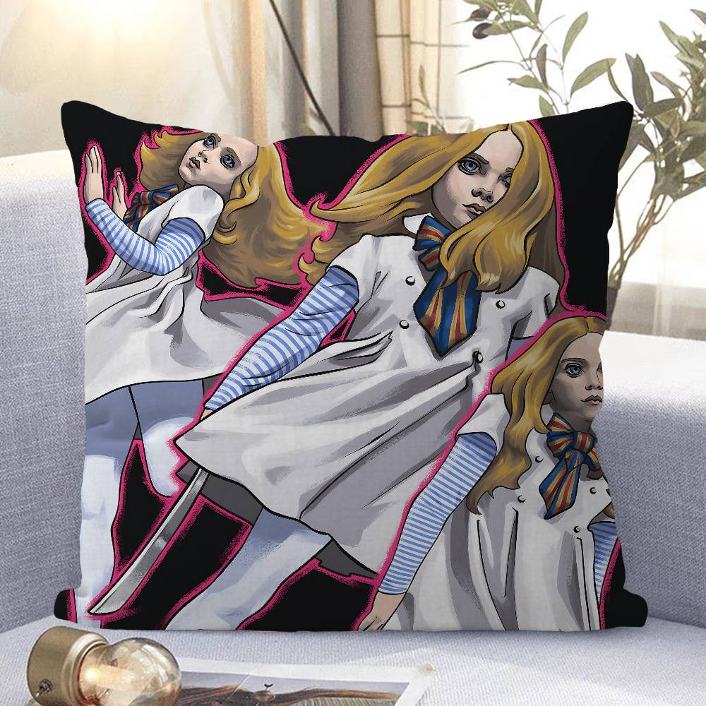 Ужасный фильм M-M3GAN Наволочка Съемная Моющаяся Наволочка – Всесезонный Мягкий Лен 16x16Inch