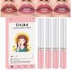 Sada 4 tenkých rtěnek Pevný lesk na rty Matný / Hydratační make-up na rty Kosmetika Dárek pro dívky ženy 1,5 g*4 Kosmetika Make-up