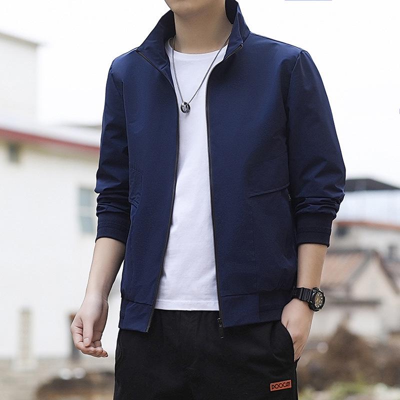 Jacket Men's Spring and Autumn Casual Trendy Brand Fashion Boys' New Handsome Versatile Jacket Loose