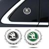 WMZW4 Car Trunk Emblem Decals Sticker for SKODA Logo Octavia A7 Kodiaq Superb Fabia Tour RS Rapid Felicia Window Badge Accessories