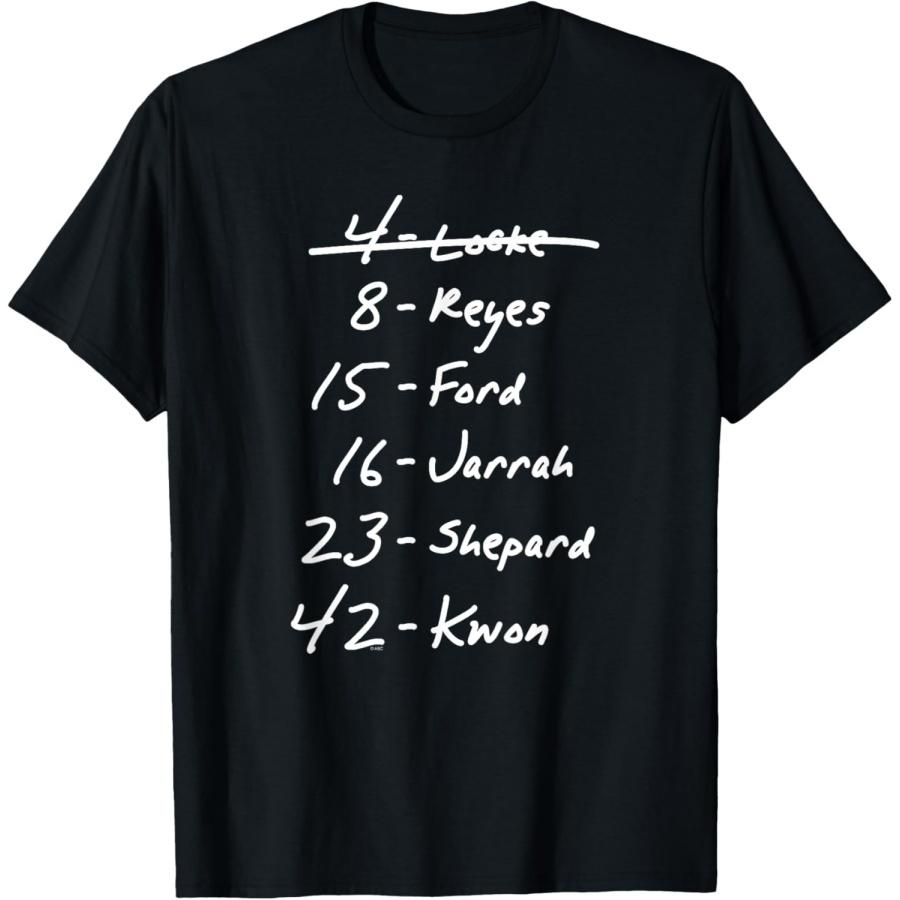 

4 - Locke, 8 - Reyes etc T-Shirt XXXXXL чорний